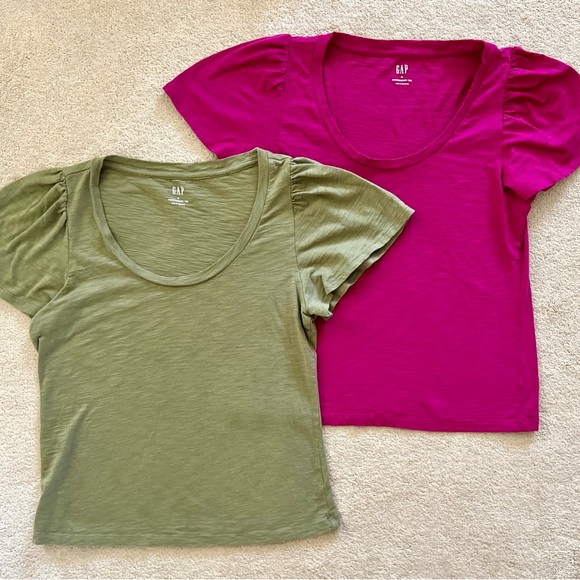 Gap Foreversoft Flutter Sleeve Tees (2), size M - Picture 3 of 3